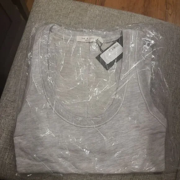 rag & bone marlon scoop neck dress heather grey XS - Picture 4 of 5